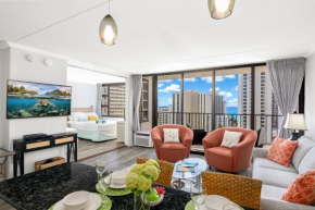 Bright Waikiki 1BR with Stunning Ocean Views